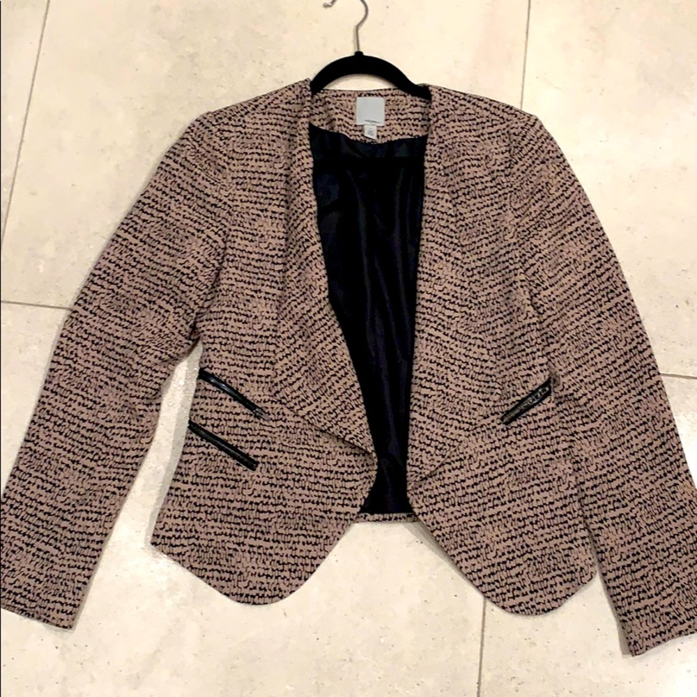 Halogen open drapery blazer